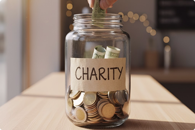 Donation jar